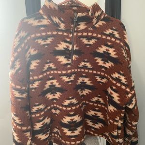 Large AE 1/4 zip sherpa